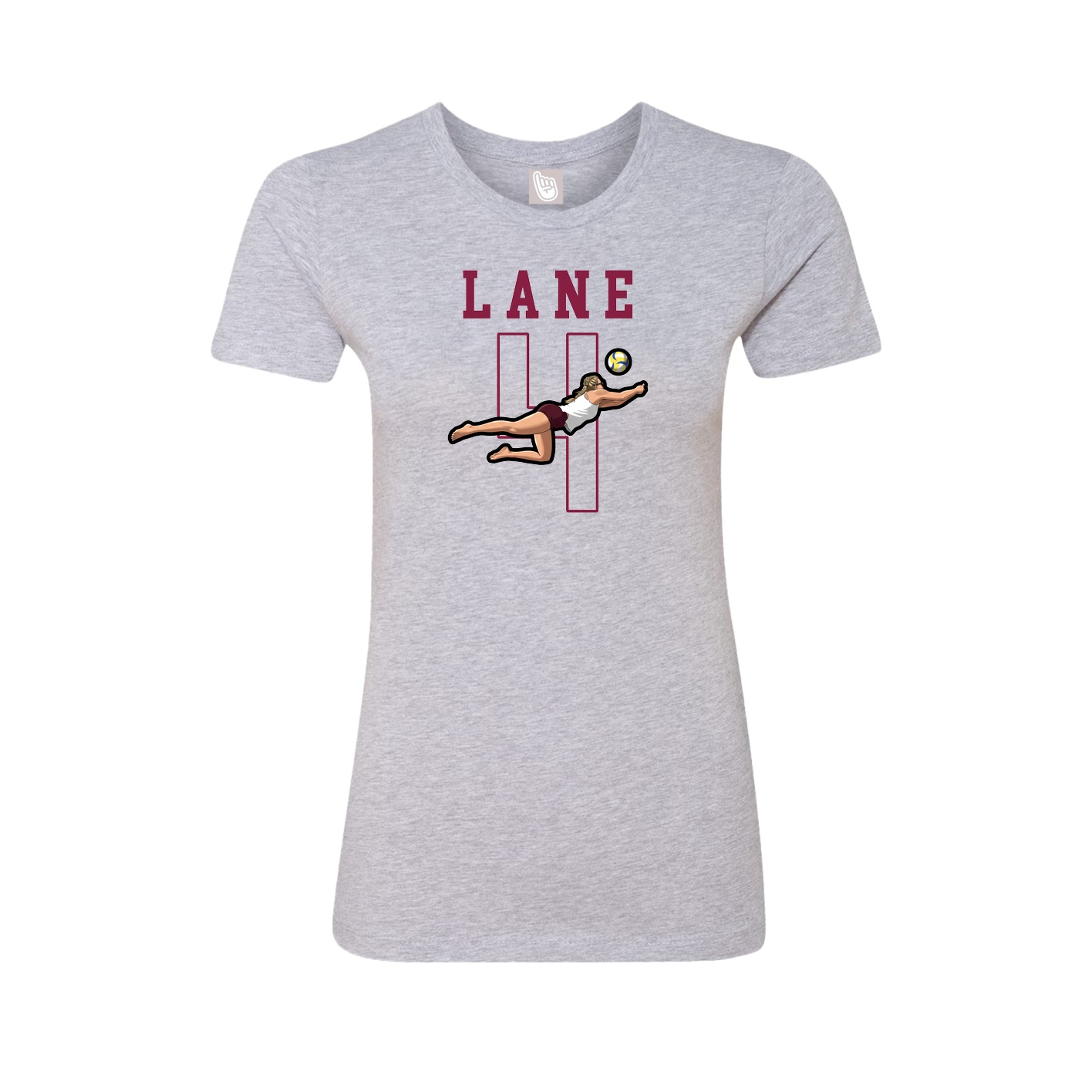 Fitted Women's Tee — Shirsey in Grey