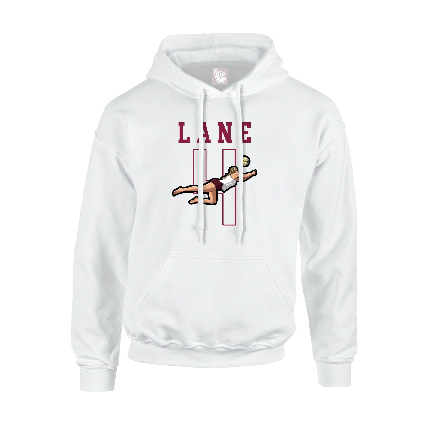 Hoodie — Shirsey in White
