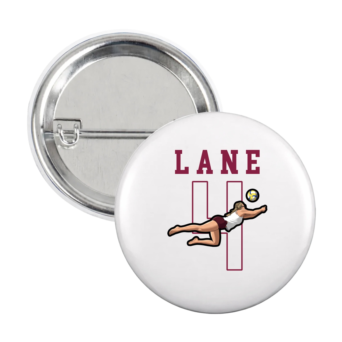 Game Day Button — Shirsey in White
