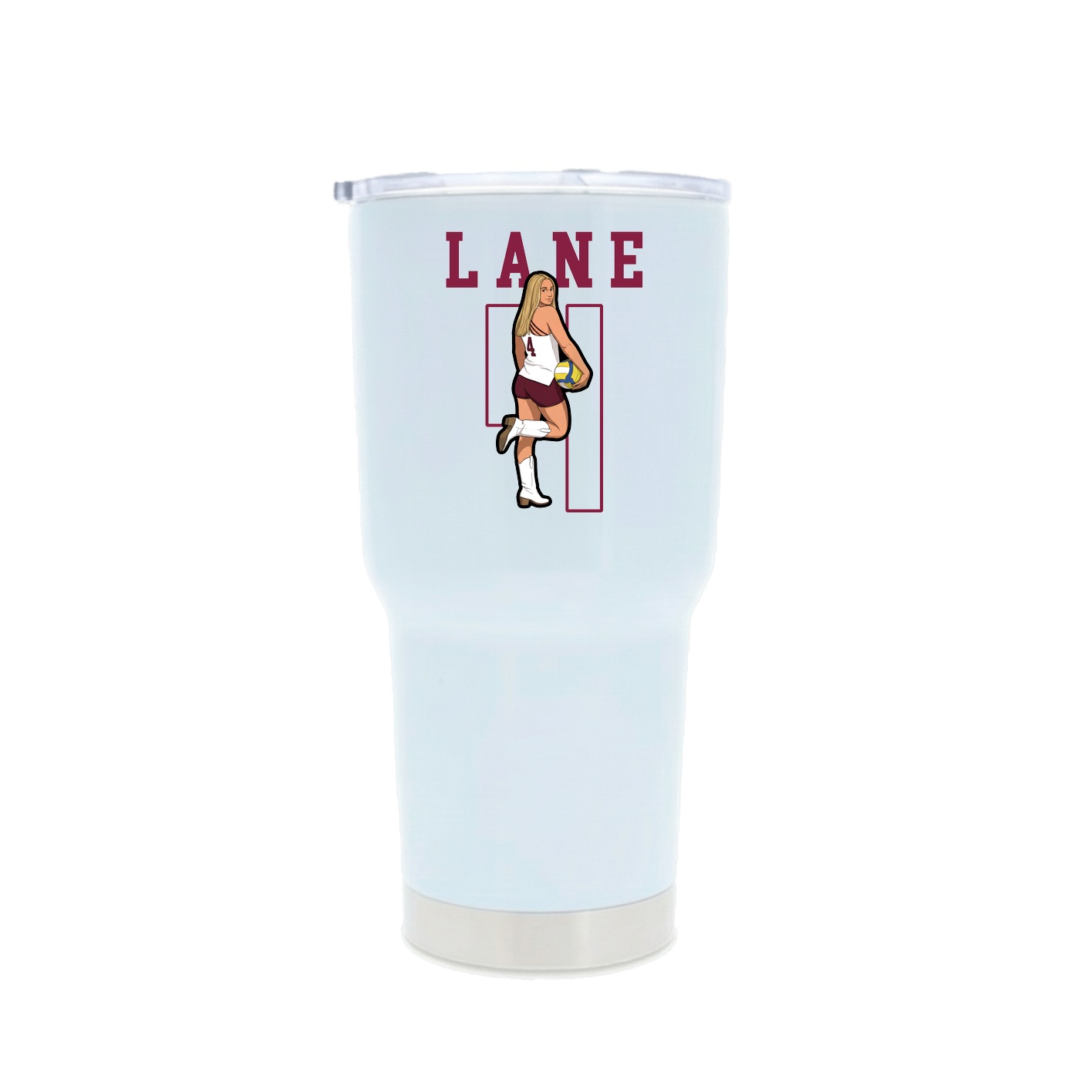 30oz Stainless Steel Tumbler — Shirsey in White