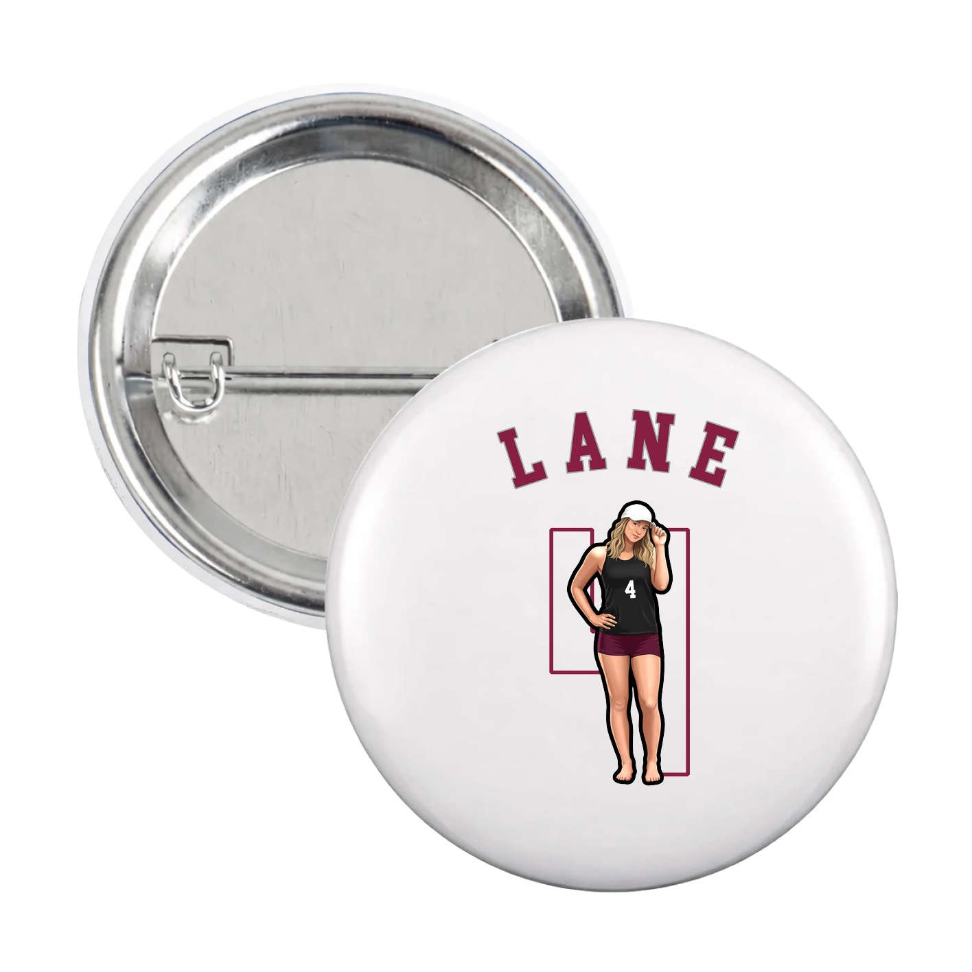 Game Day Button — Shirsey Arch in White