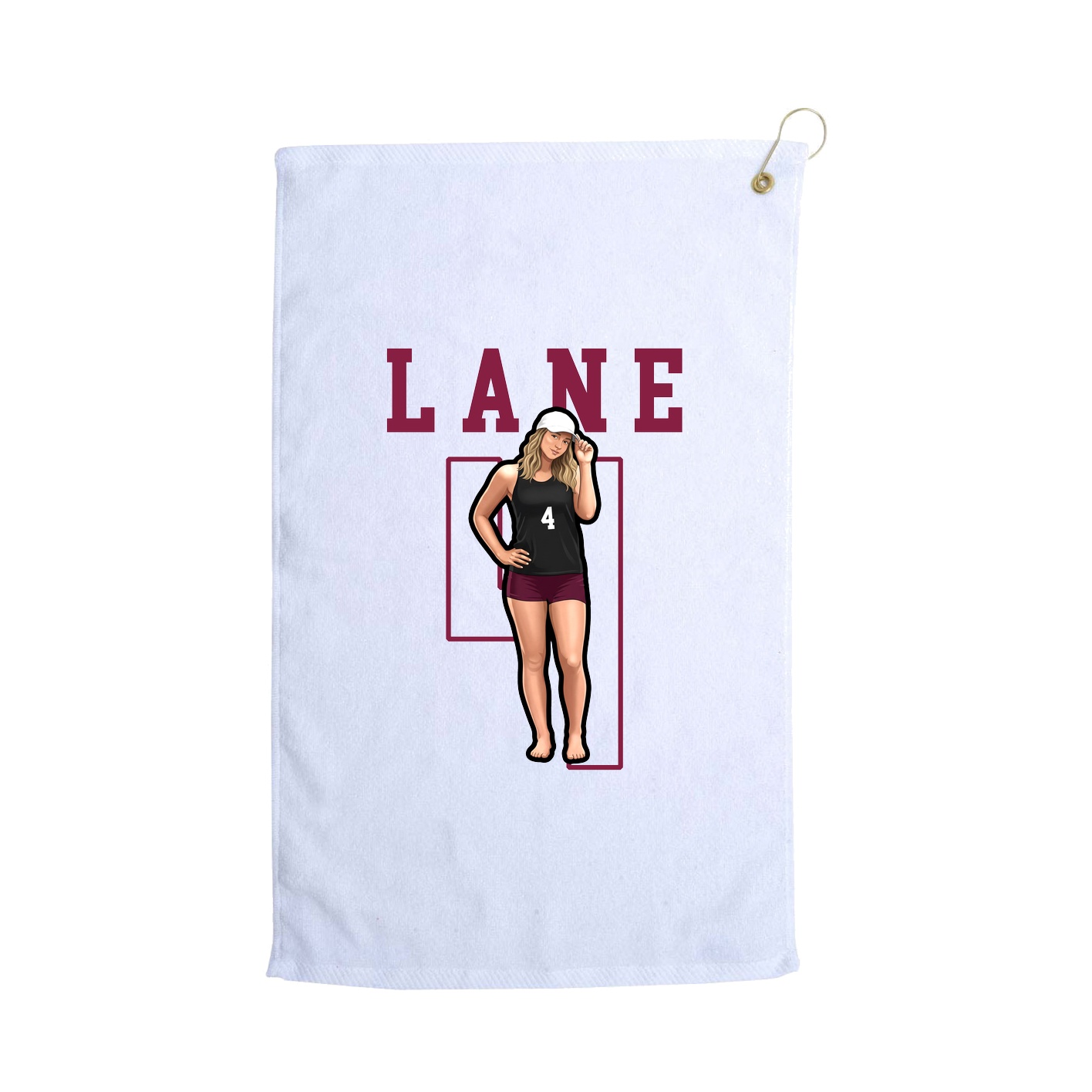 Golf Towel — Shirsey in White