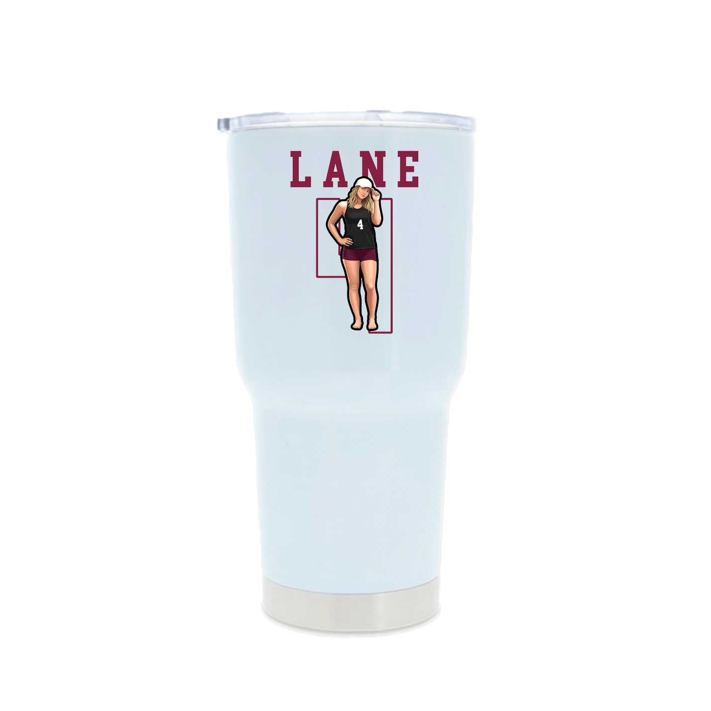 30oz Stainless Steel Tumbler — Shirsey in White