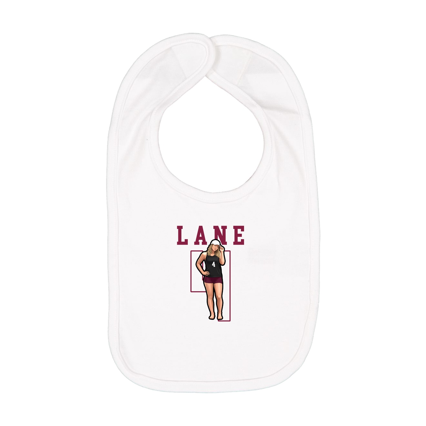 Infant Bib — Shirsey in White