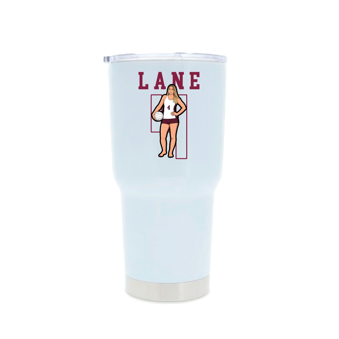 30oz Stainless Steel Tumbler — Shirsey in White