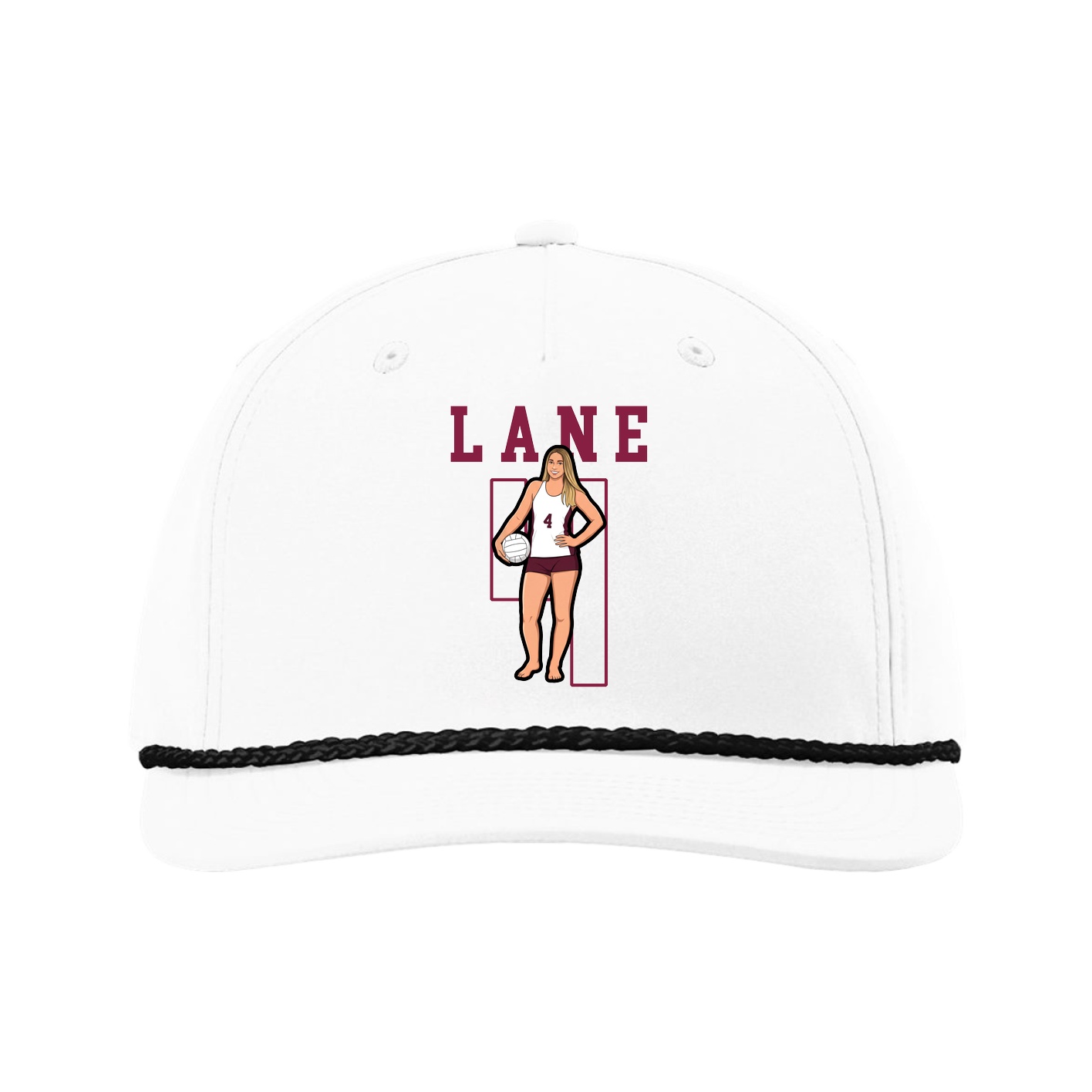Five-Panel Classic Rope Cap — Shirsey in White