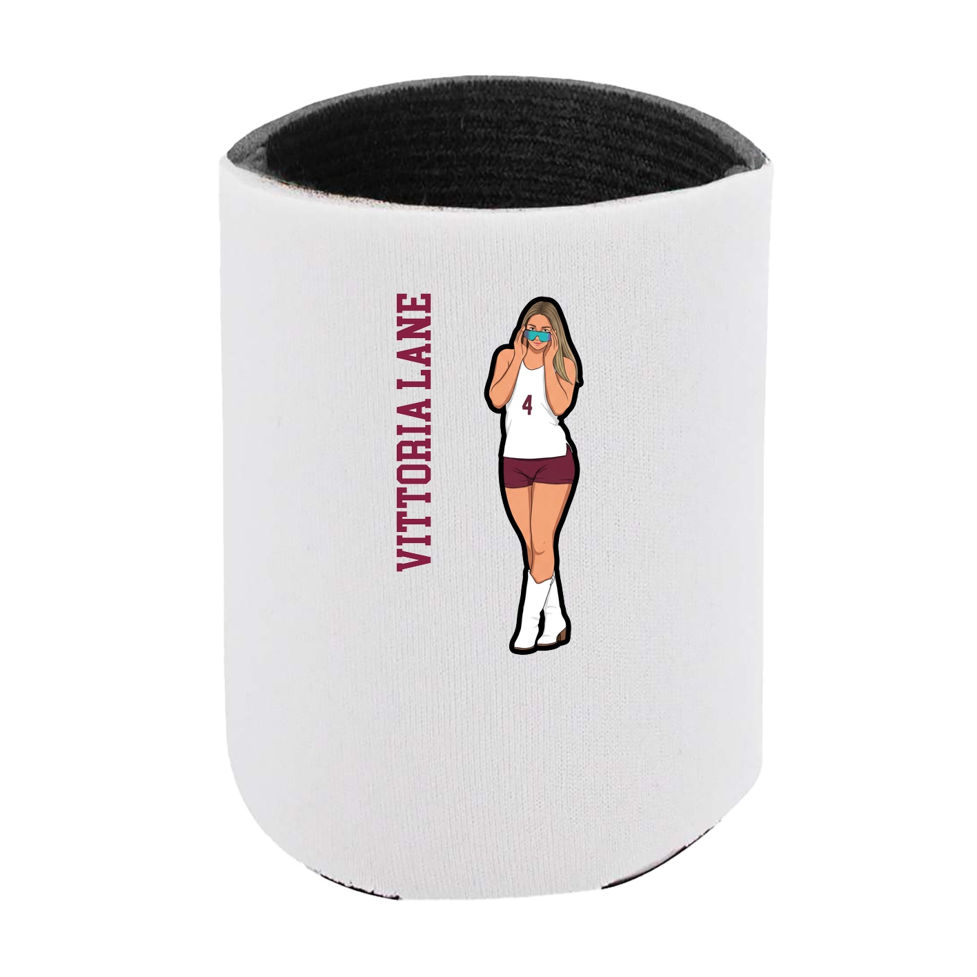 Can Holder — Name Vertical in White