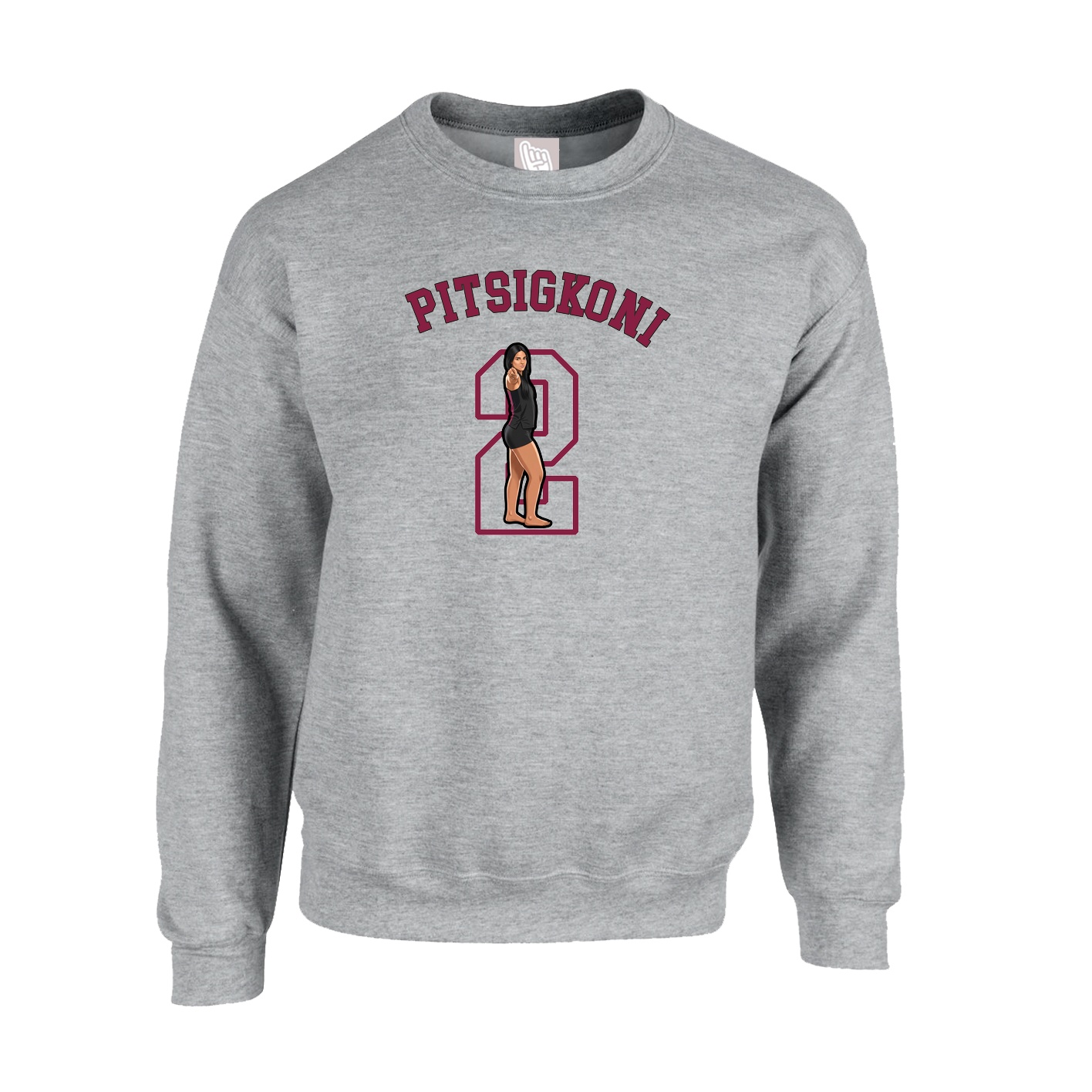 Fleece Crew — Shirsey Arch in Grey