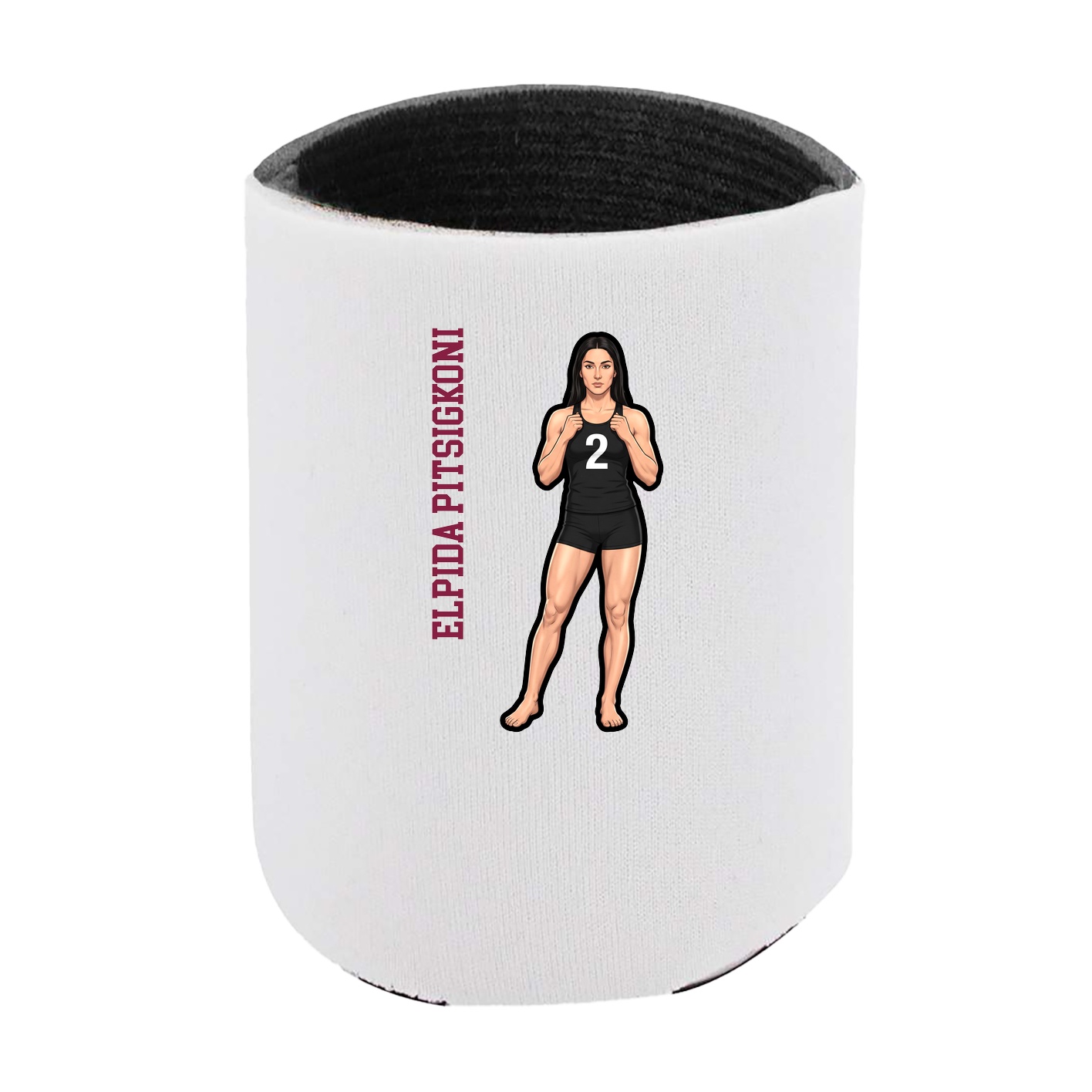 Can Holder — Name Vertical in White