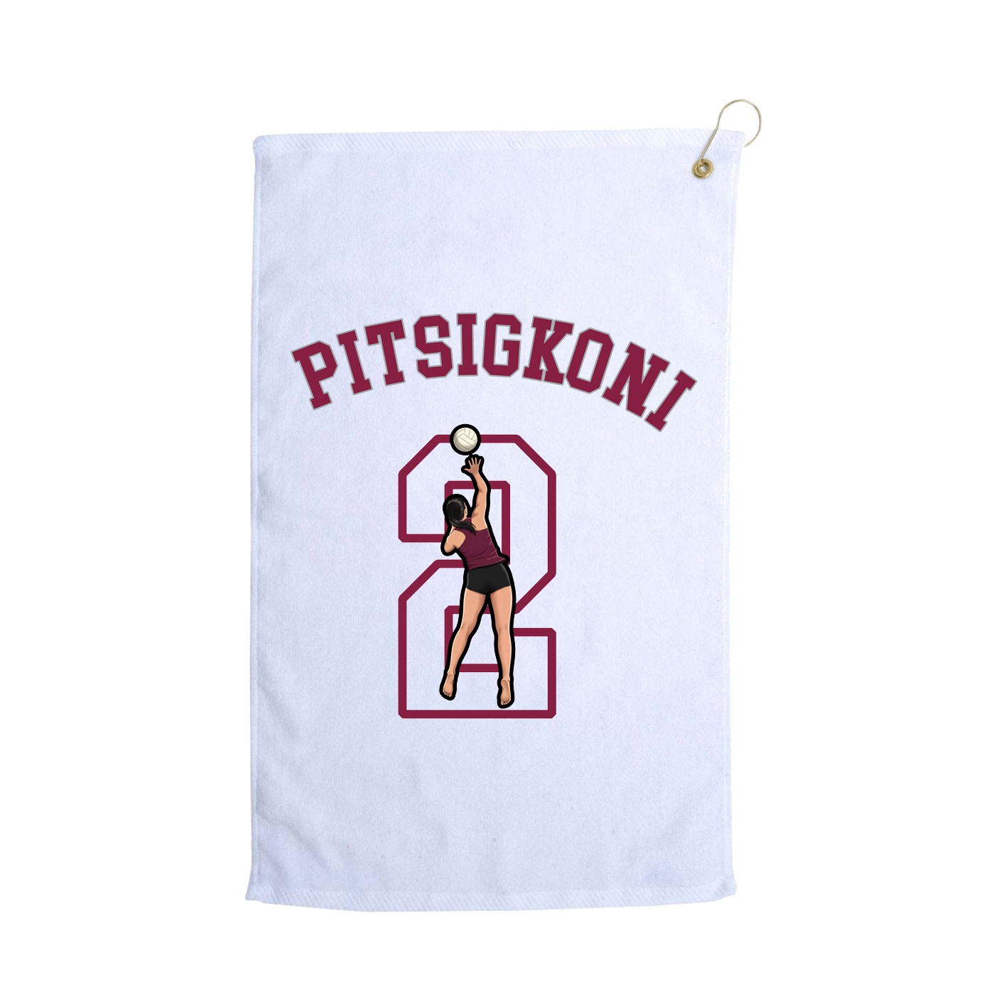 Golf Towel — Shirsey Arch in White