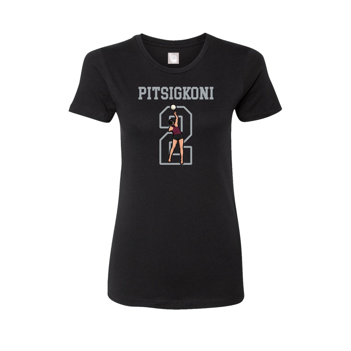 Fitted Women's Tee — Shirsey in Black