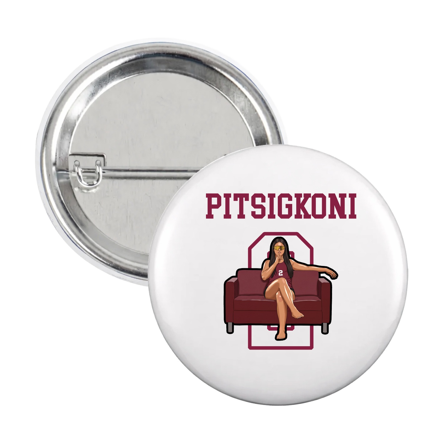 Game Day Button — Shirsey in White