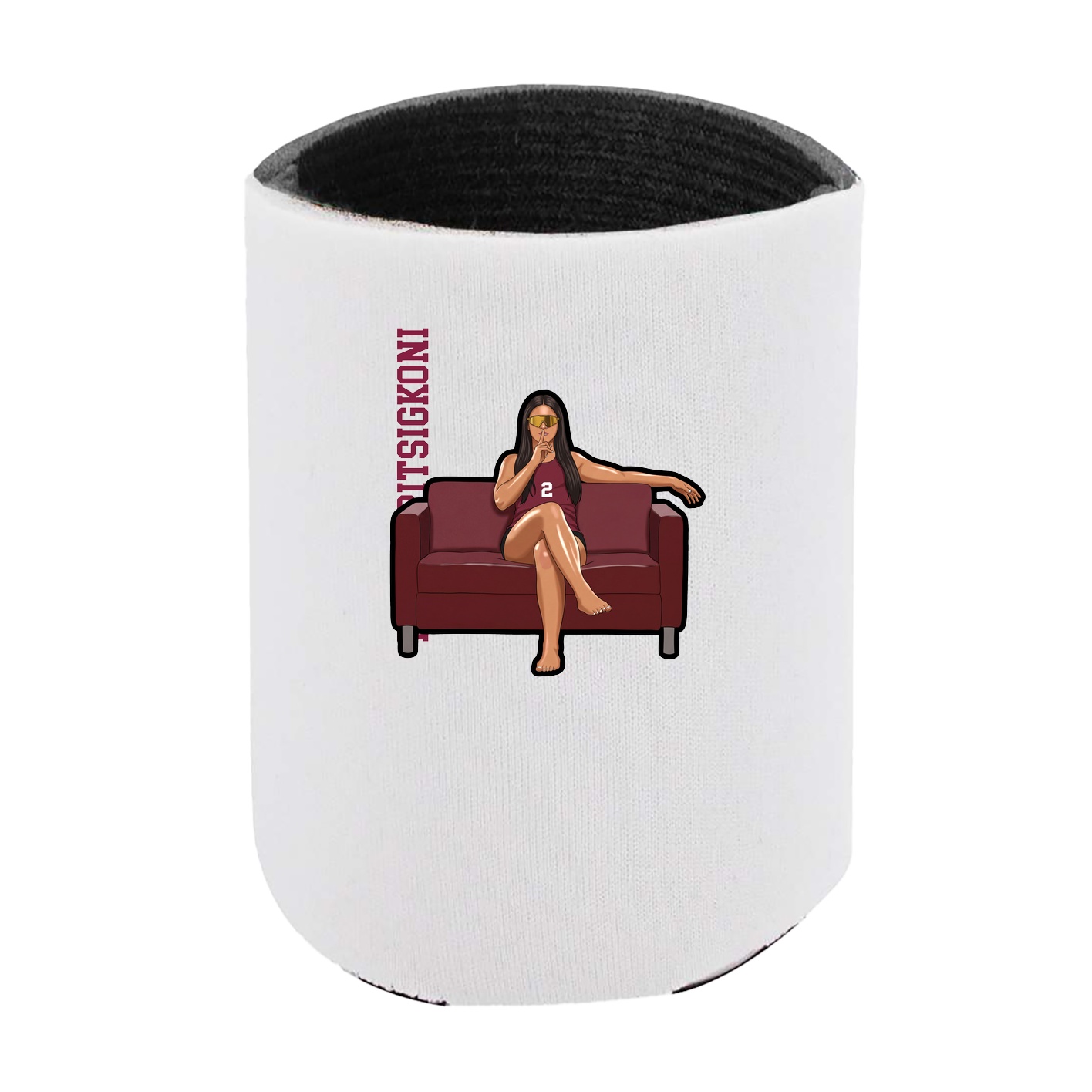 Can Holder — Name Vertical in White