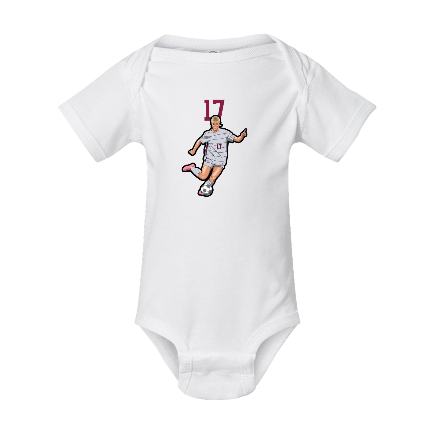 Baby Onesie — Number Top in White