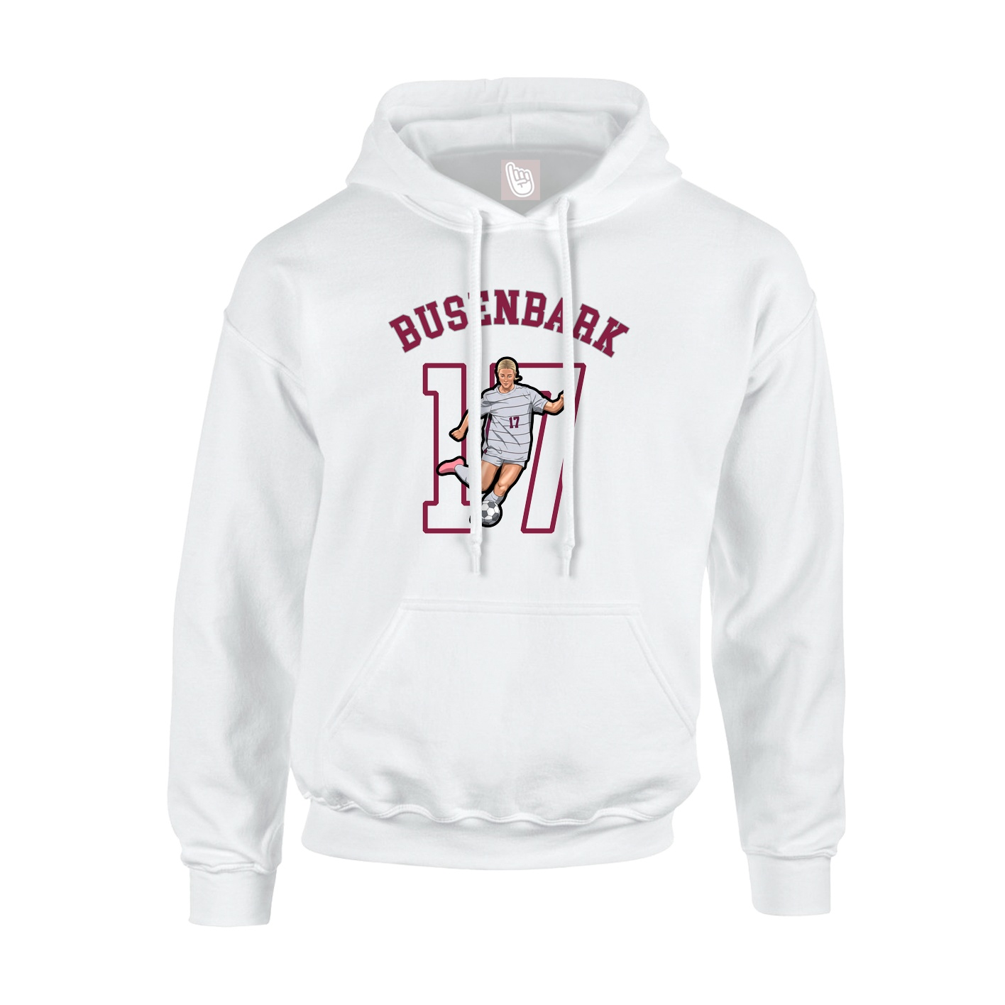 Hoodie — Shirsey Arch in White
