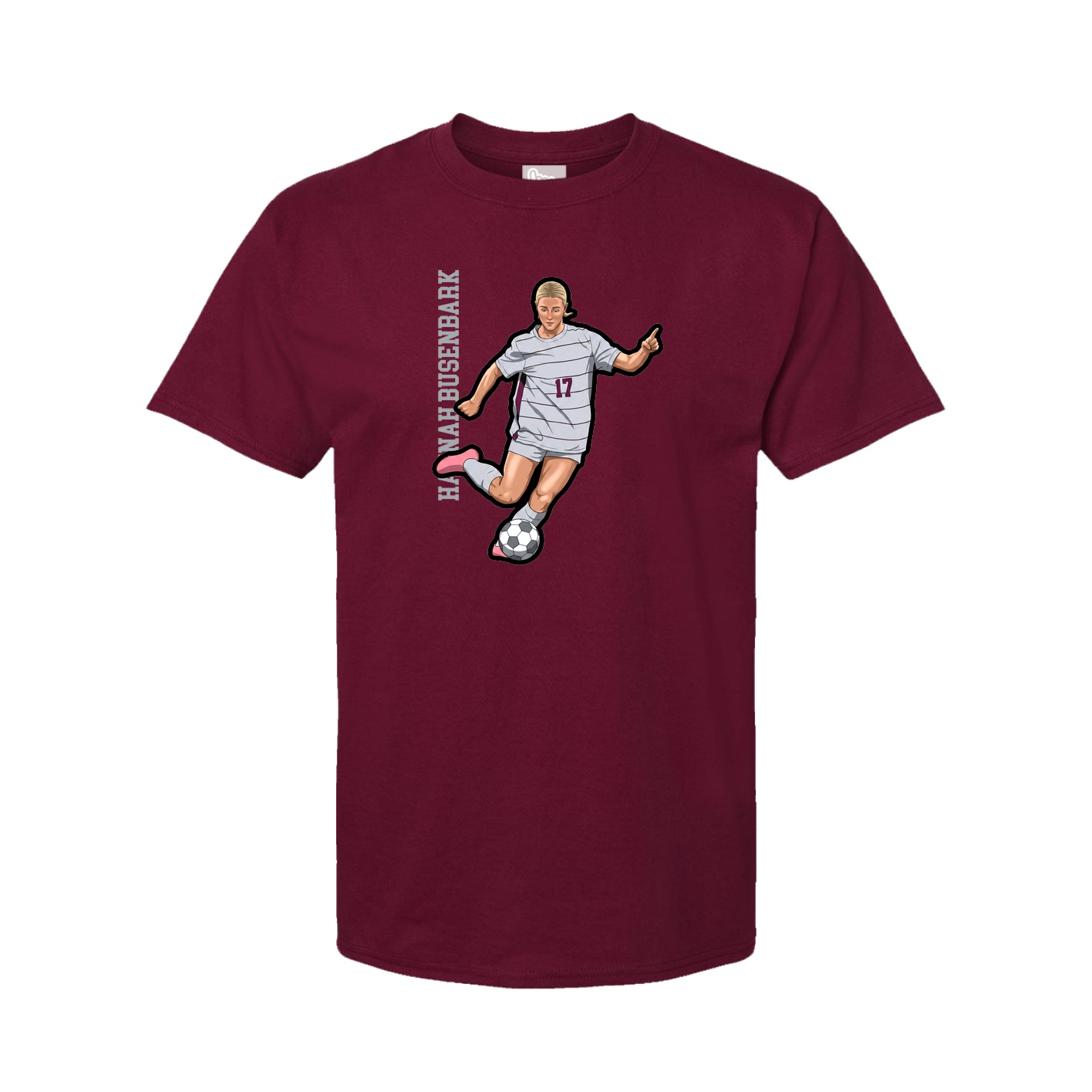 Tee — Name Vertical in Cardinal