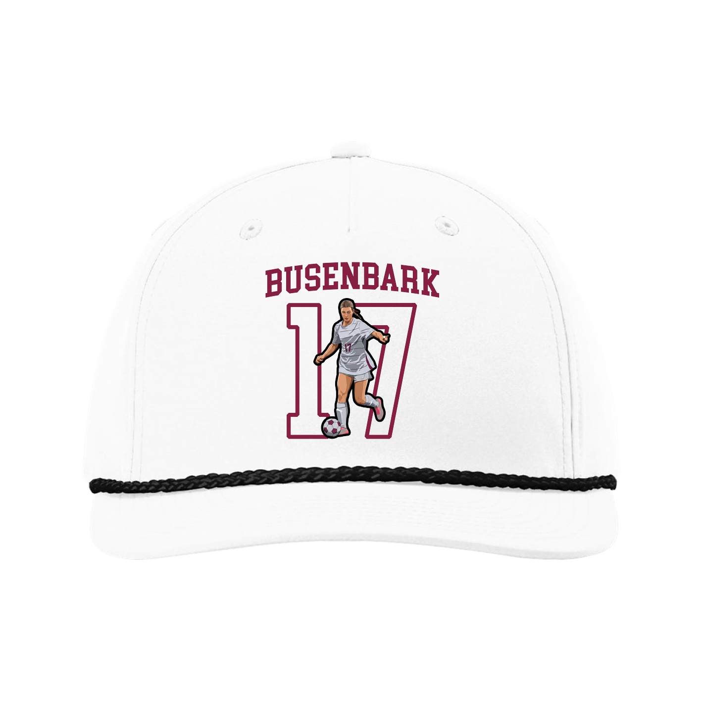 Five-Panel Classic Rope Cap — Shirsey in White