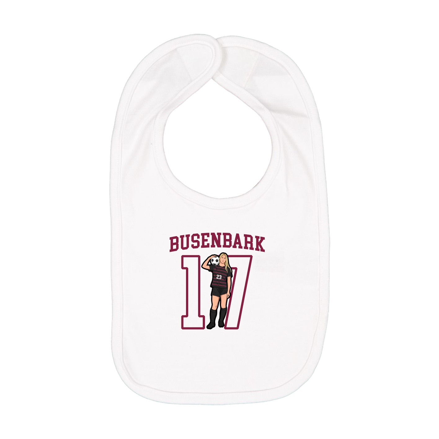 Infant Bib — Shirsey in White
