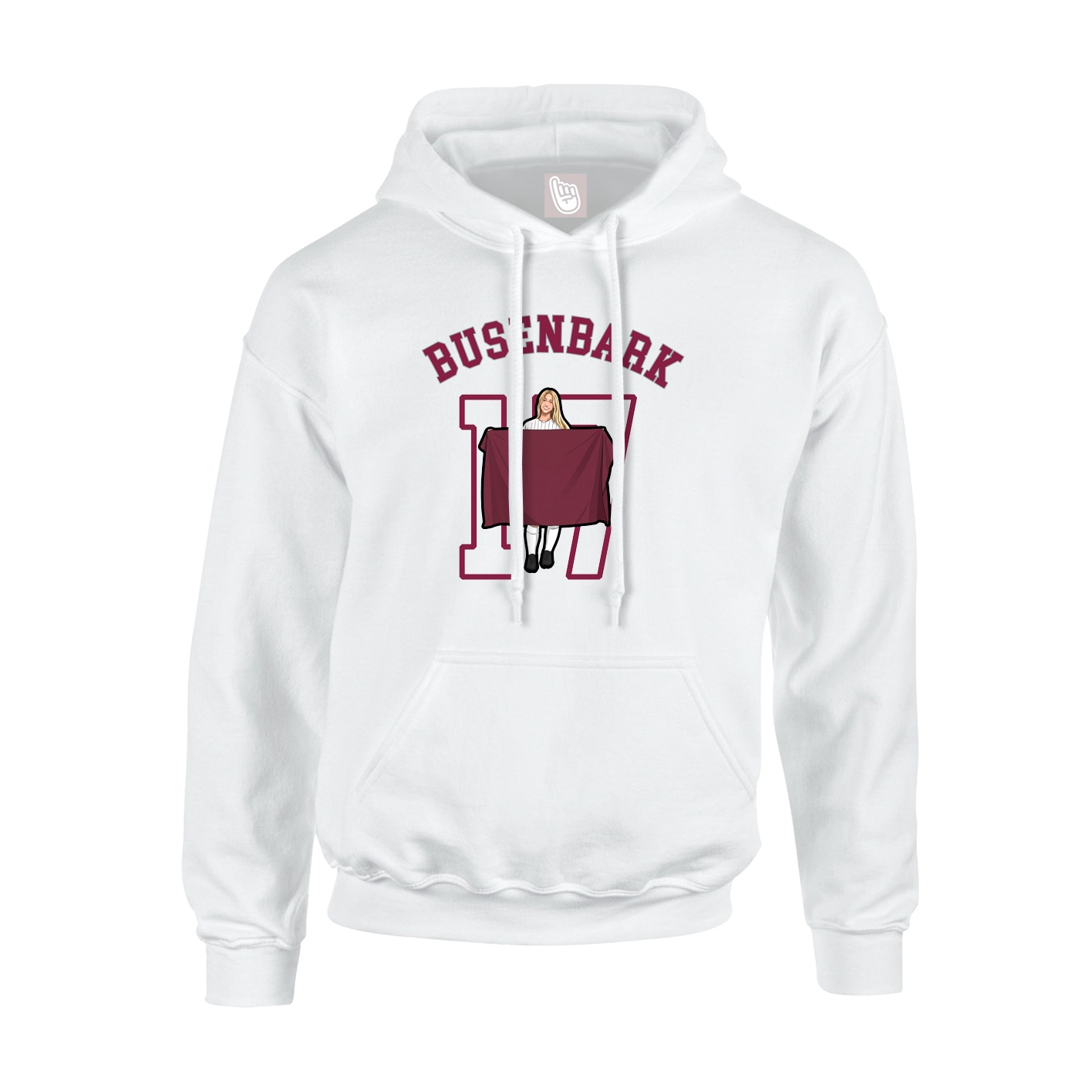 Youth Hoodie — Shirsey Arch in White