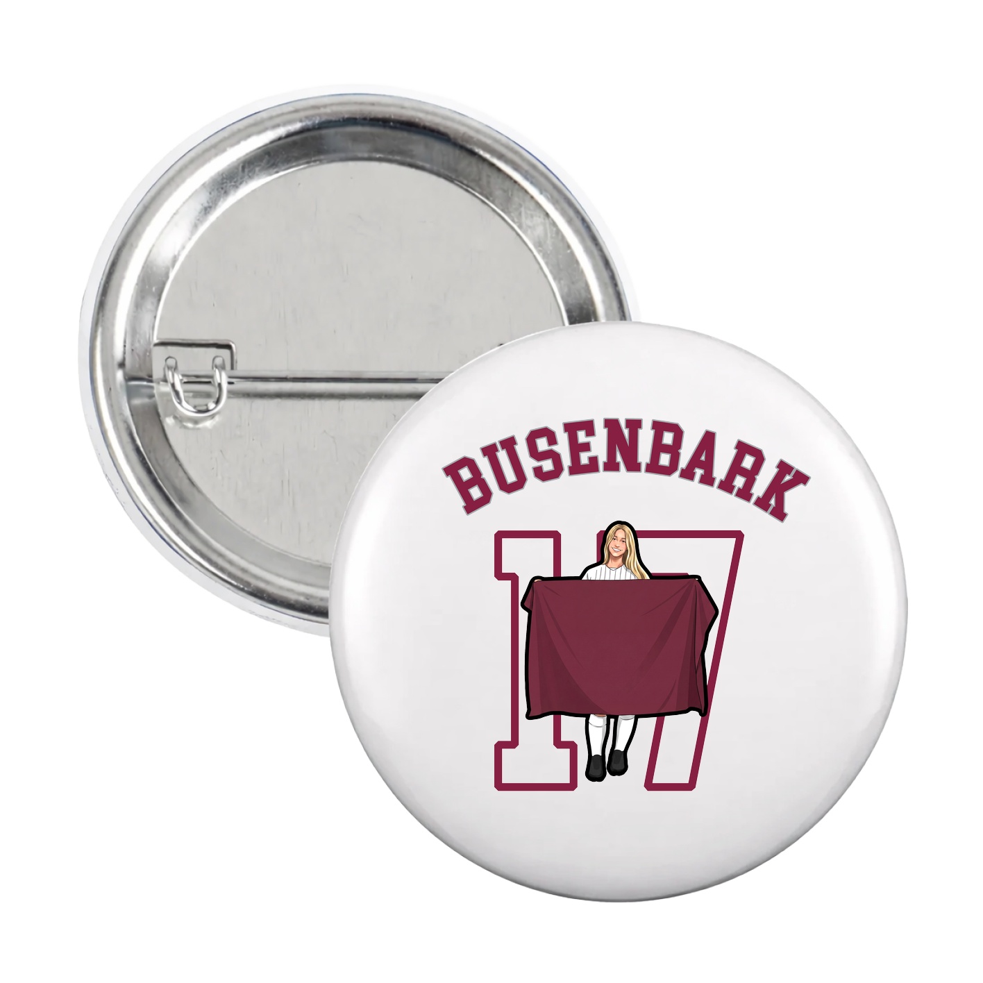 Game Day Button — Shirsey Arch in White