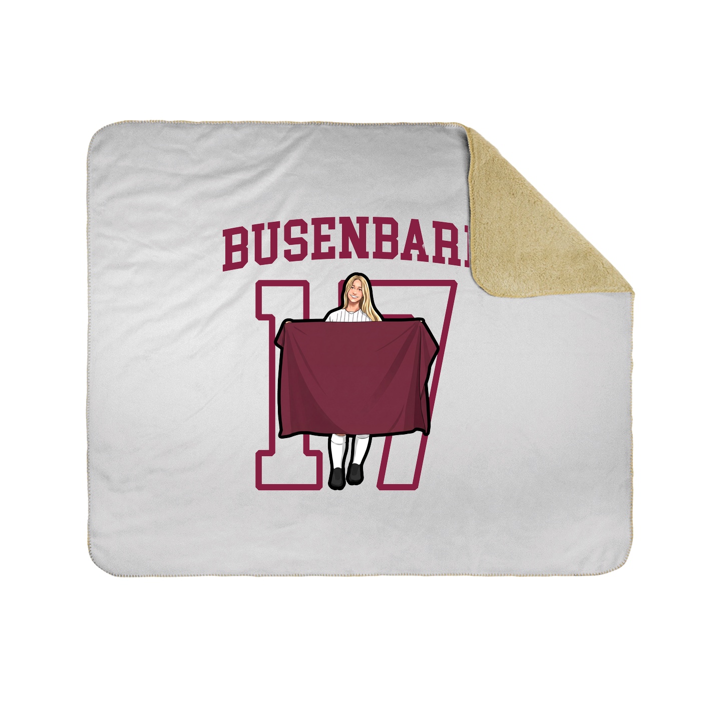 Throw Blanket — Shirsey in White