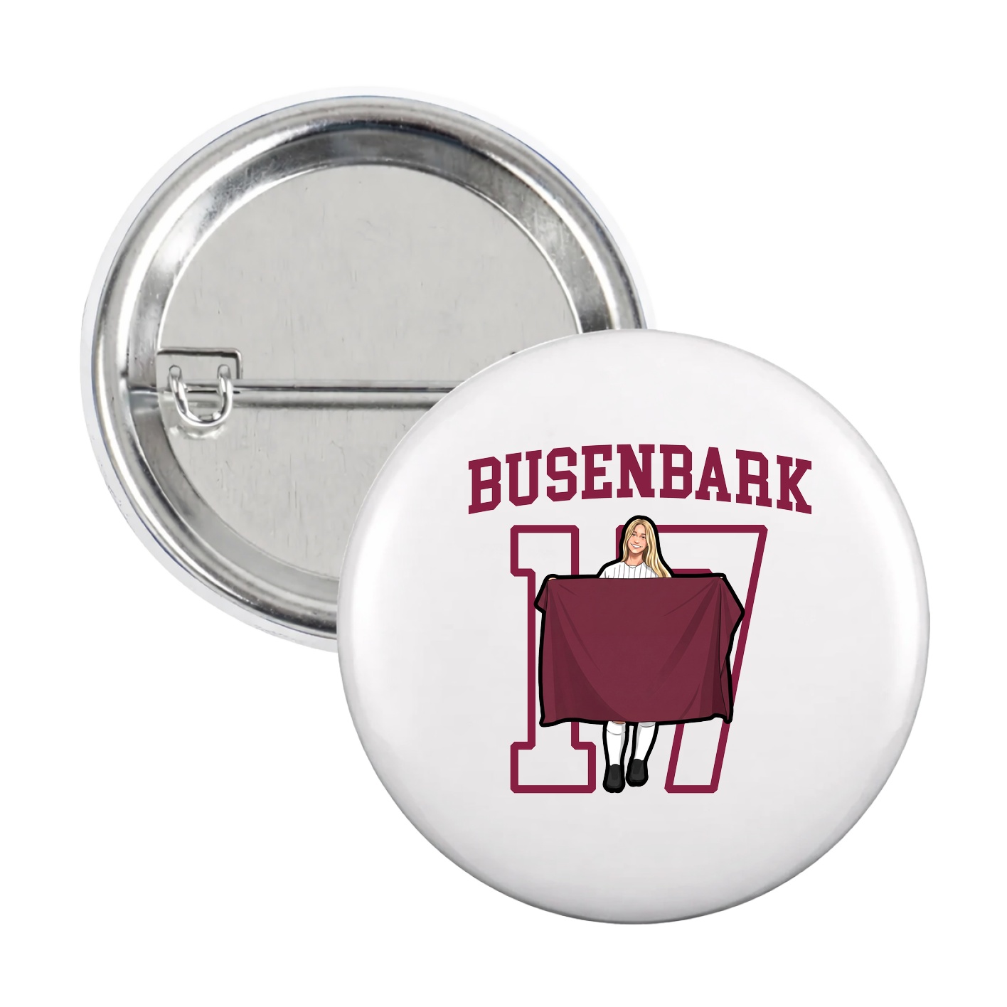 Game Day Button — Shirsey in White