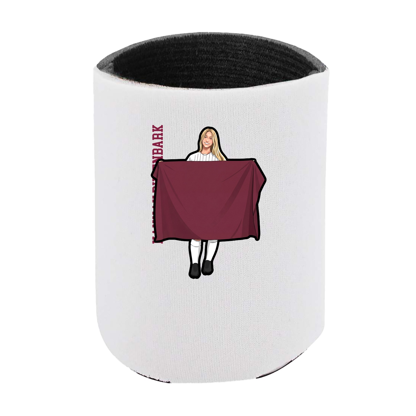Can Holder — Name Vertical in White