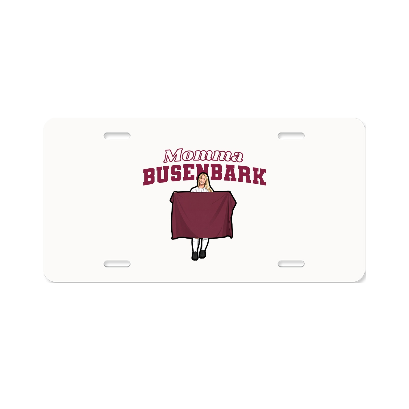 License Plate — Mothers Day Block in Classic