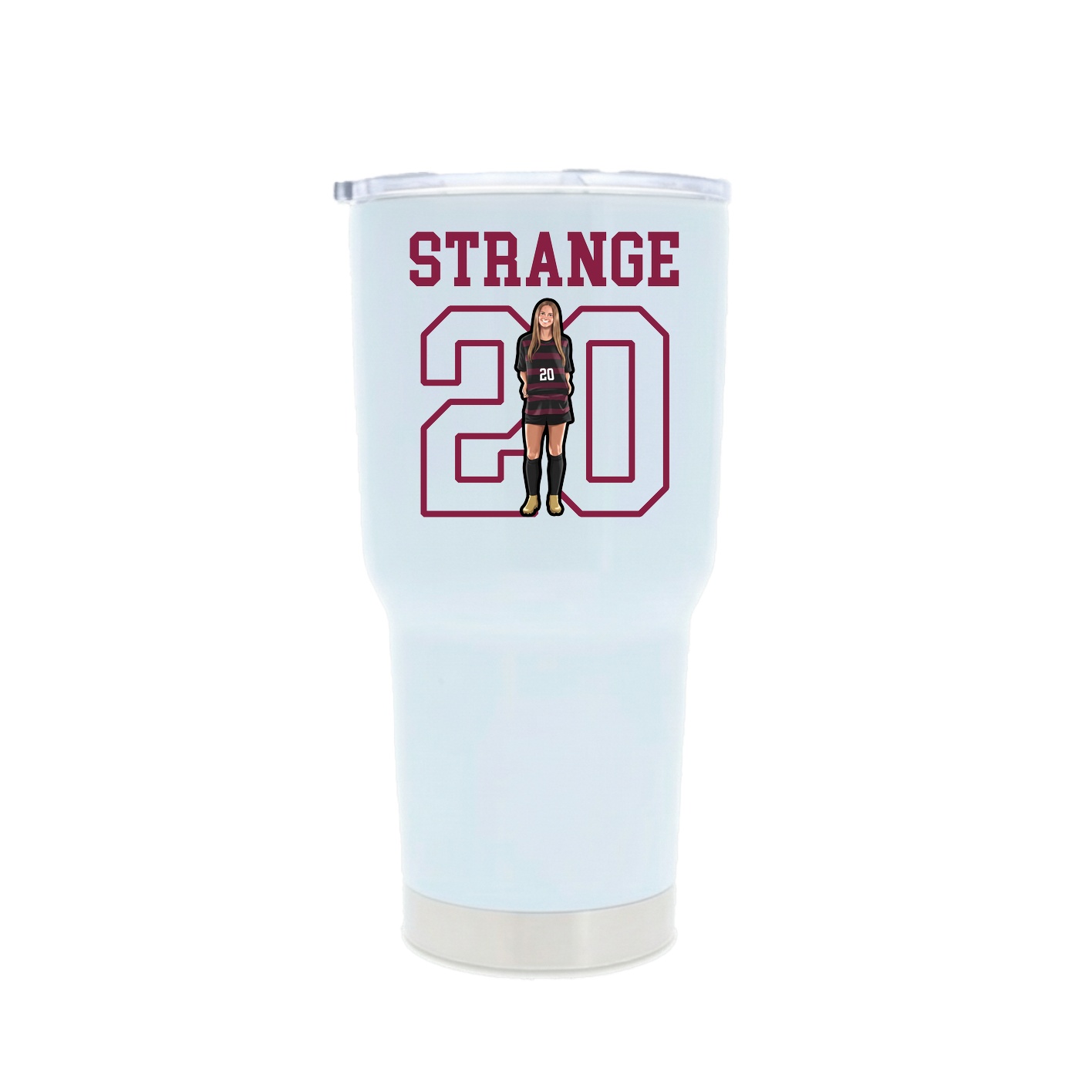 30oz Stainless Steel Tumbler — Shirsey in White