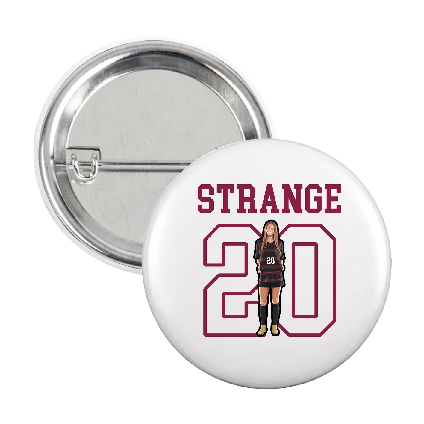 Game Day Button — Shirsey in White
