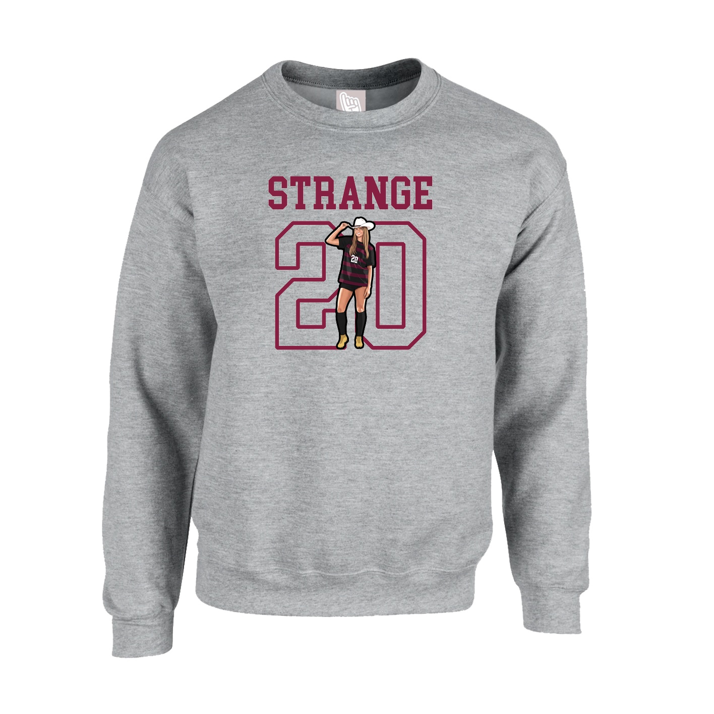 Fleece Crew — Shirsey in Grey