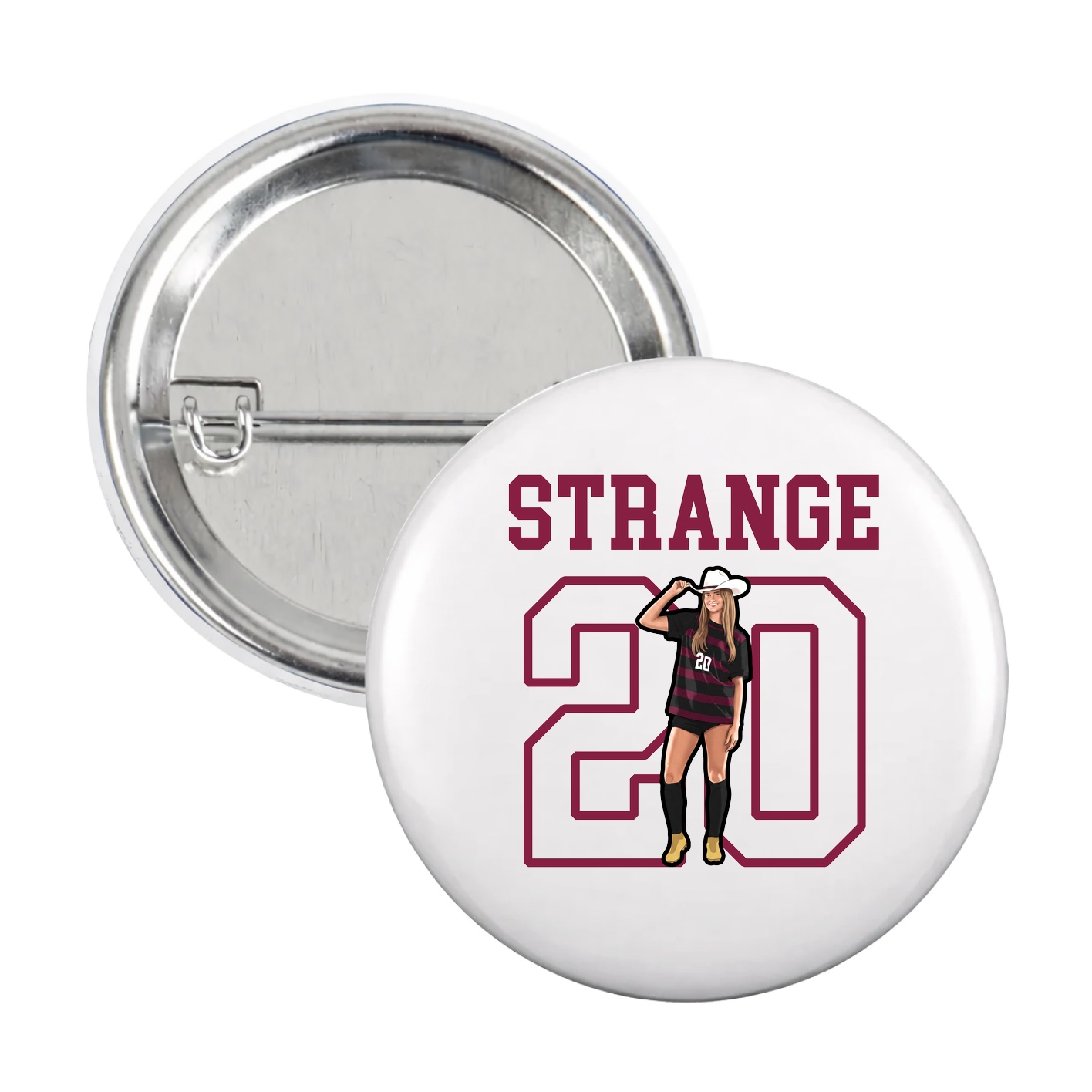 Game Day Button — Shirsey in White