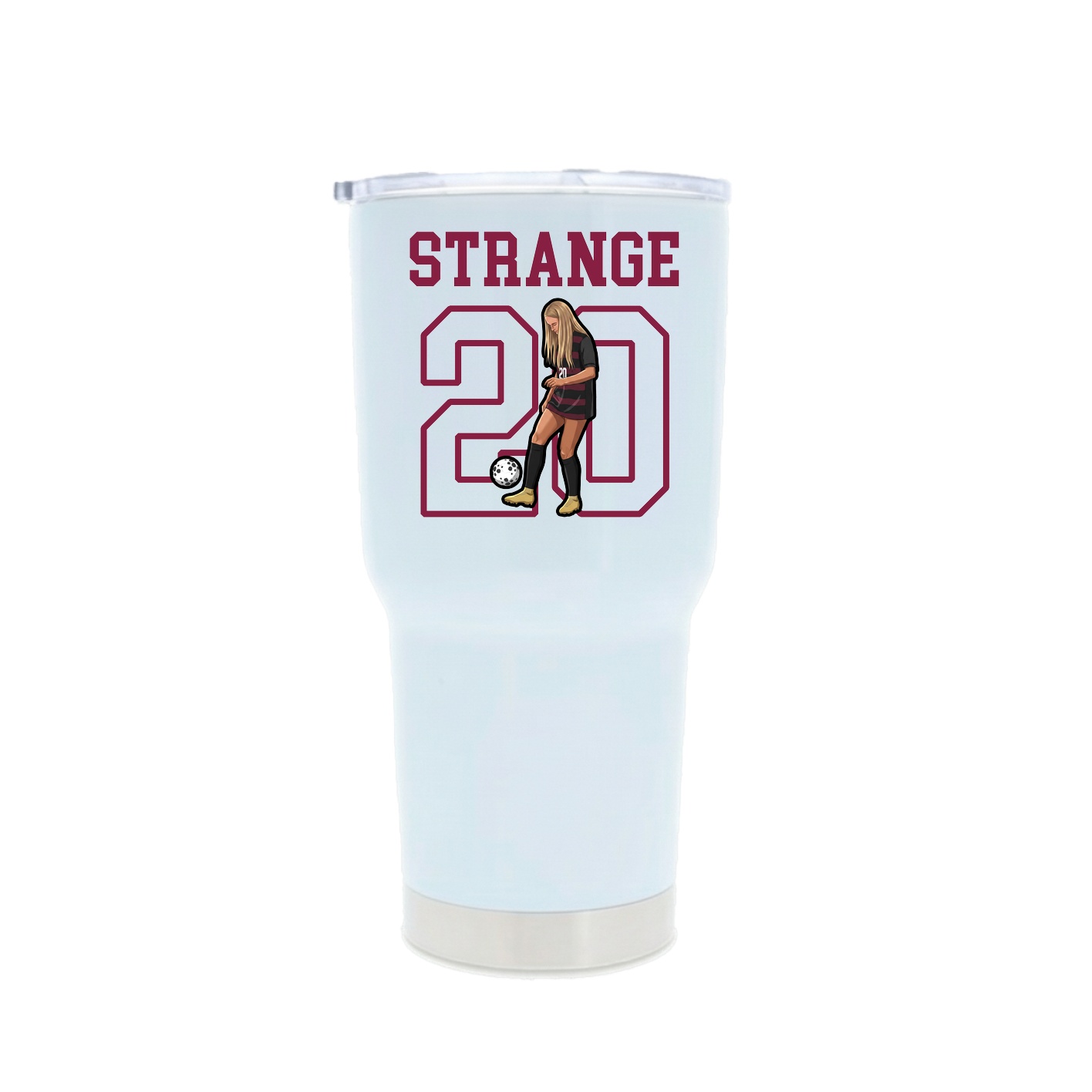 30oz Stainless Steel Tumbler — Shirsey in White