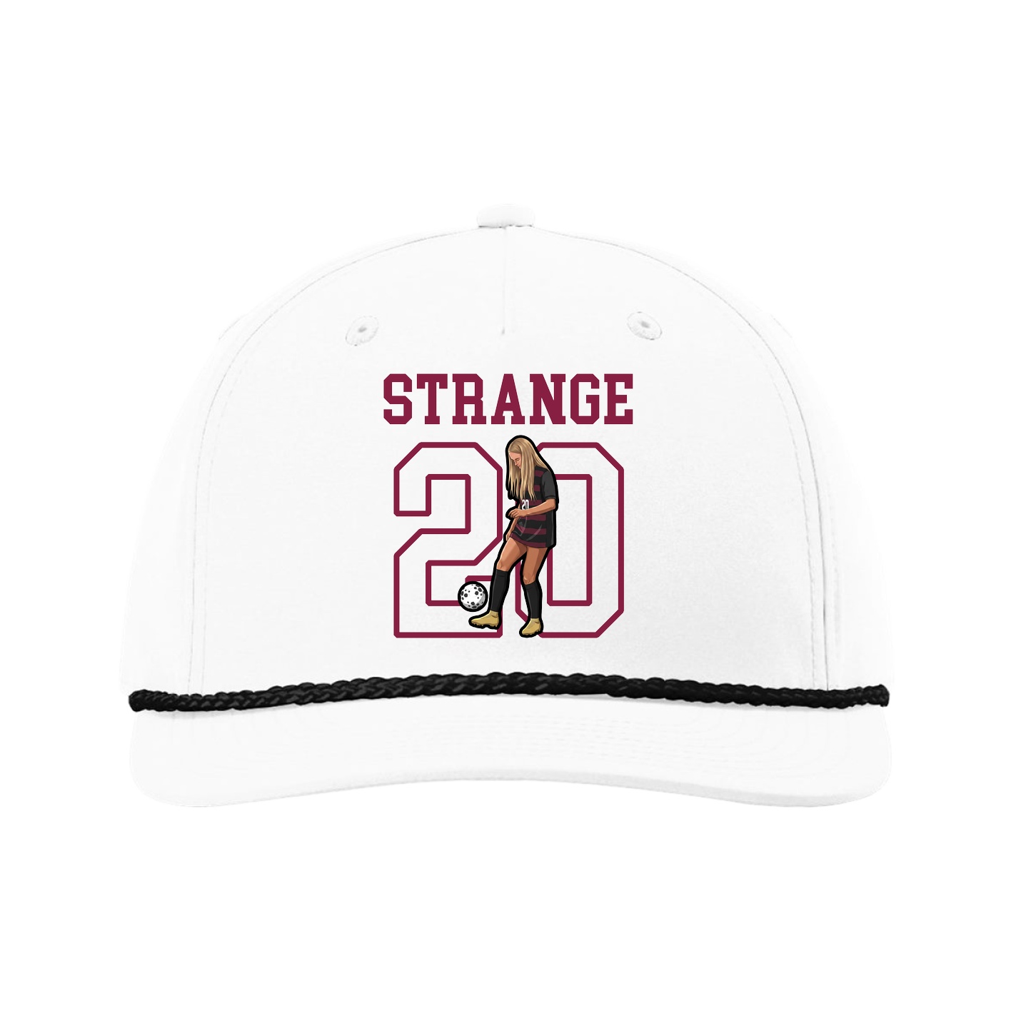Five-Panel Classic Rope Cap — Shirsey in White
