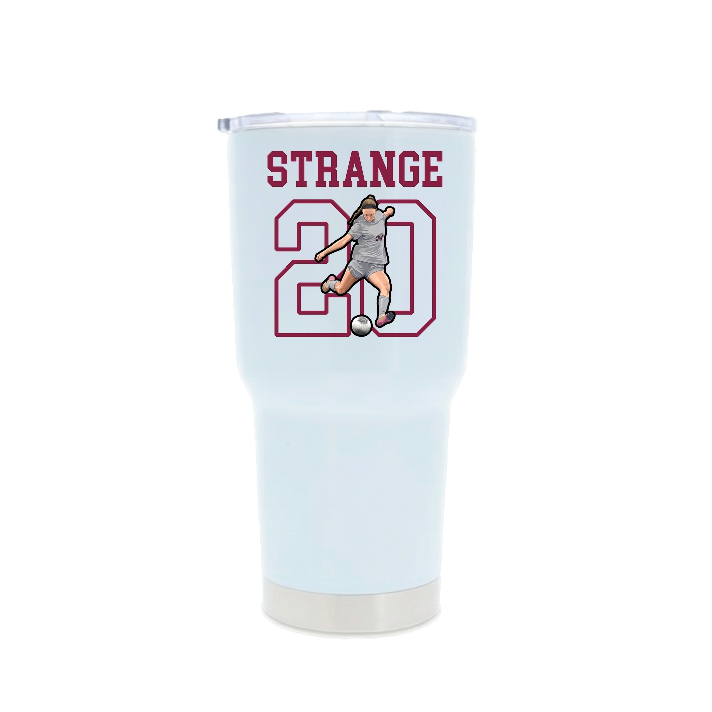 30oz Stainless Steel Tumbler — Shirsey in White