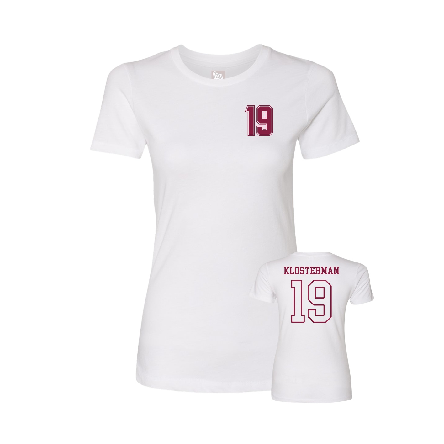 Womens Tee — Chest Back in White
