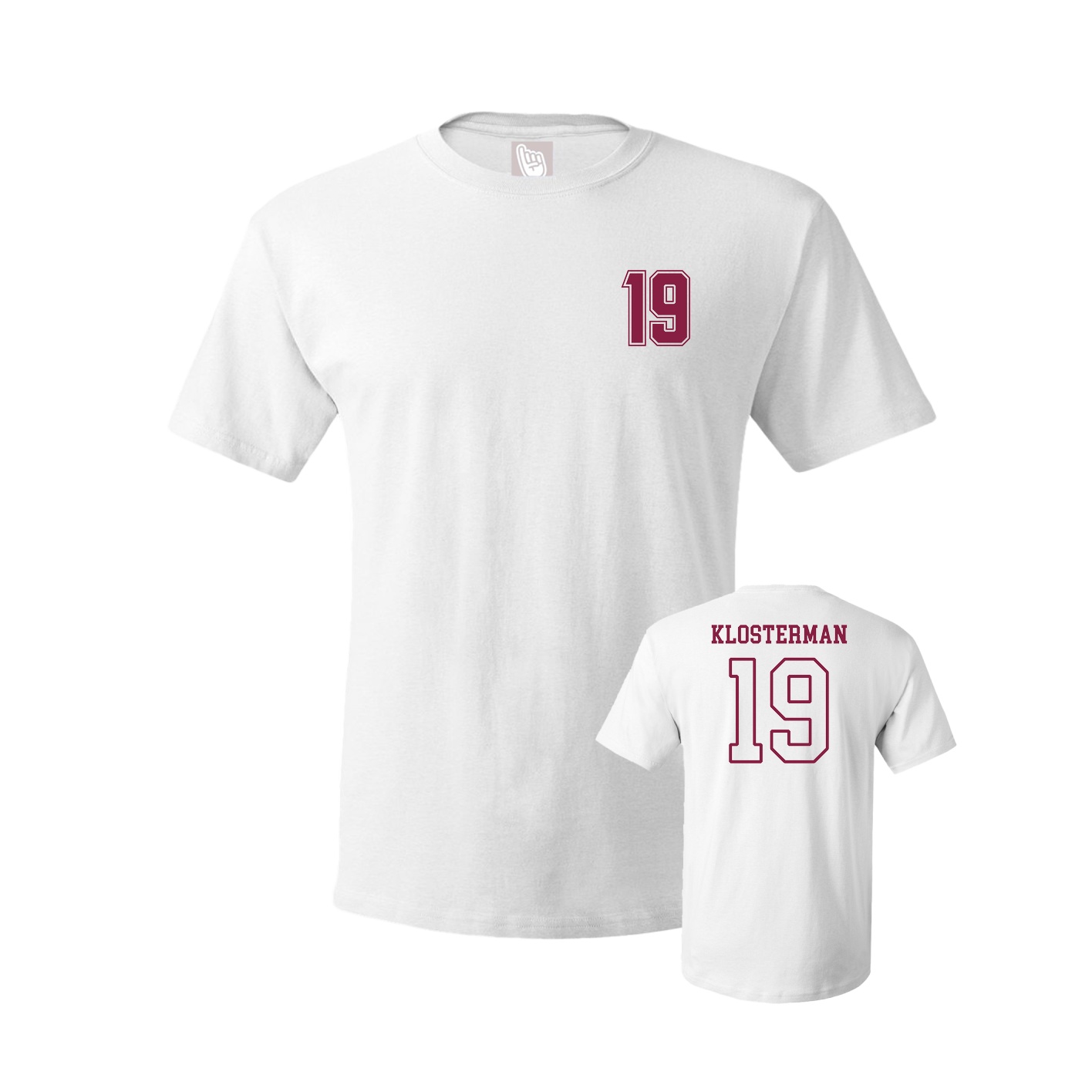 Youth Tee — Chest Back in White
