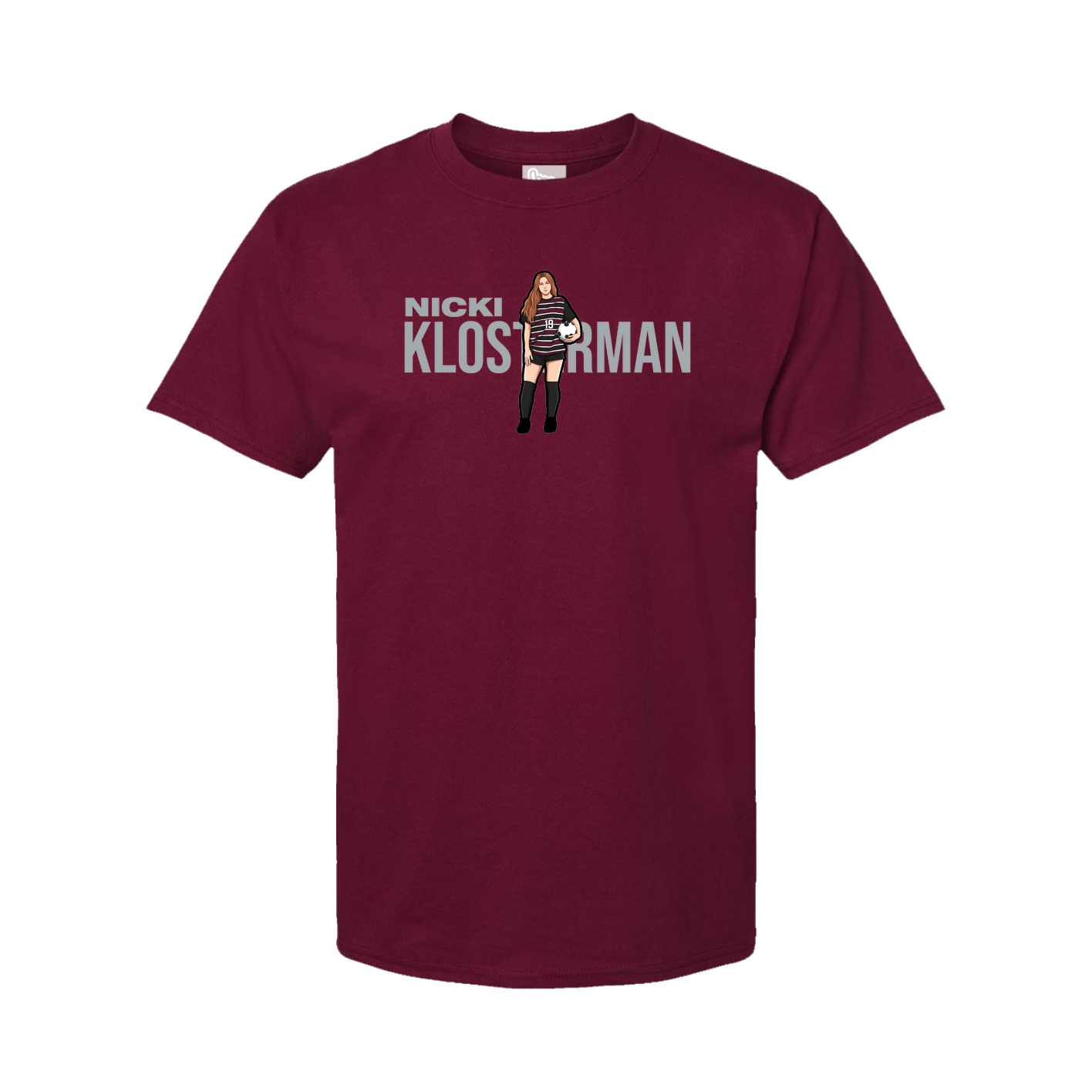 Youth Tee — Player Name in Cardinal