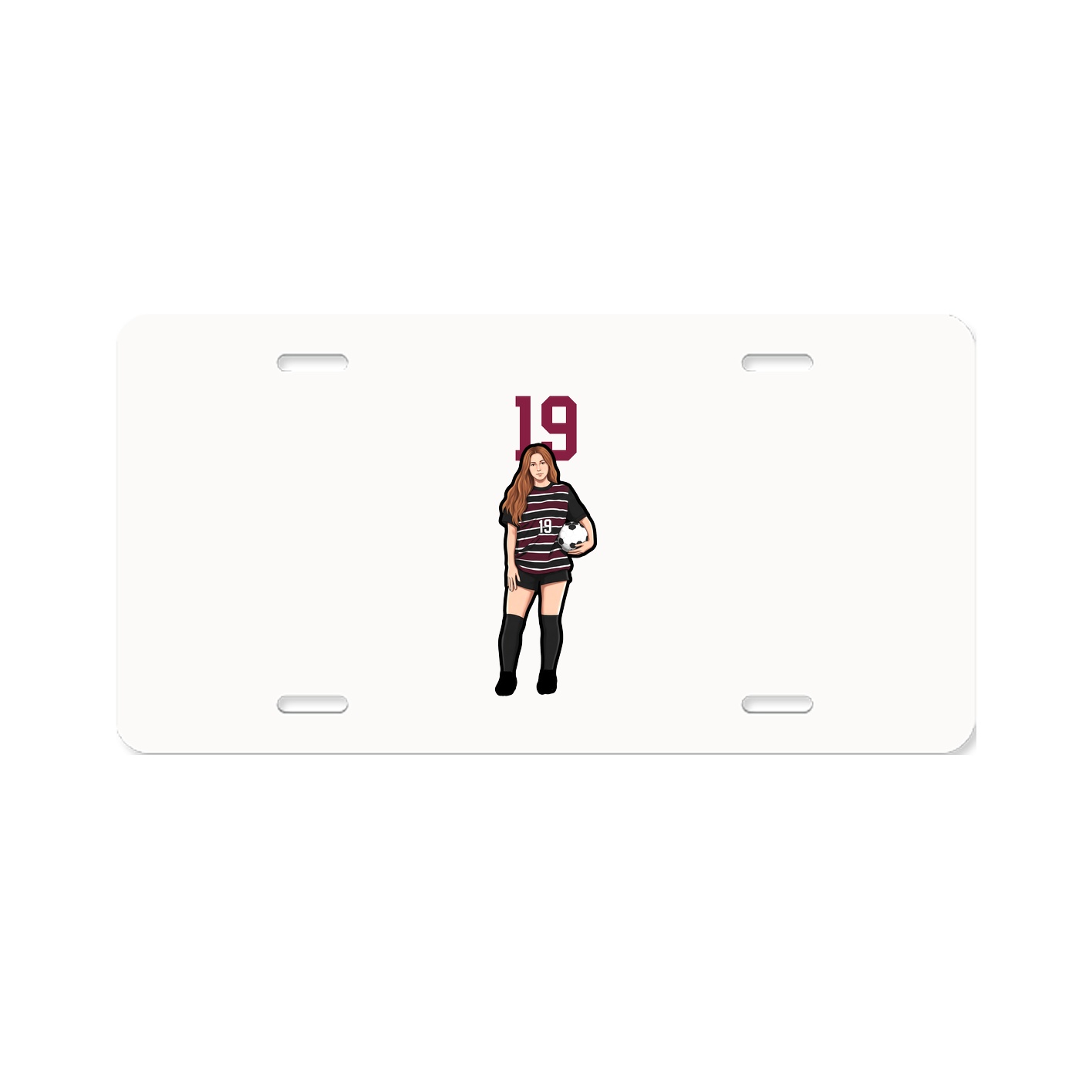 License Plate — Number Top in Classic