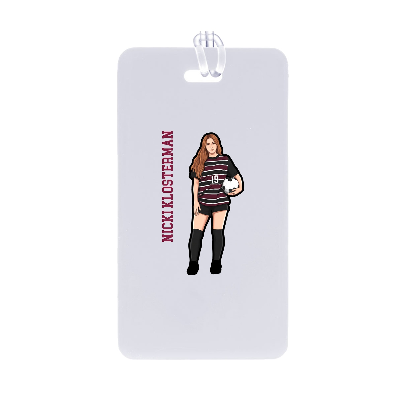 Bag Tag — Name Vertical in Classic