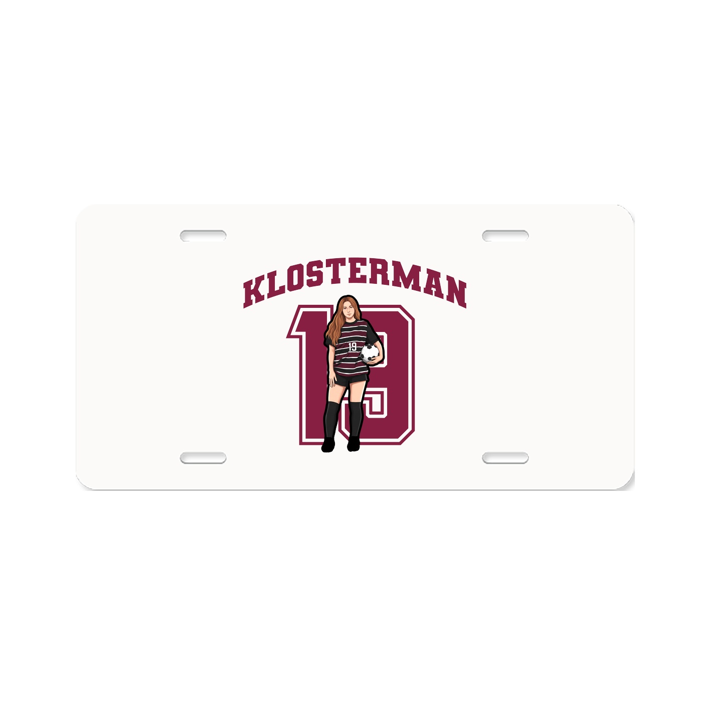 License Plate — Number in Classic