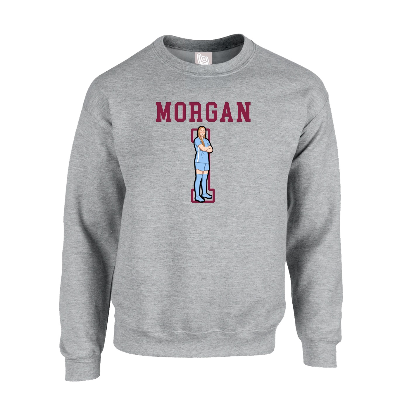 Fleece Crew — Shirsey in Grey