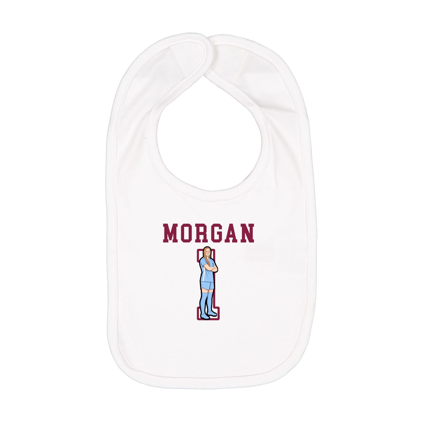 Infant Bib — Shirsey in White