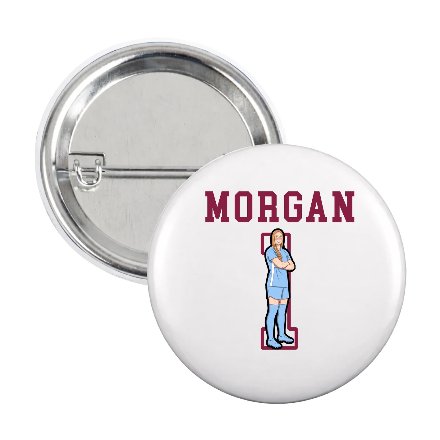Game Day Button — Shirsey in White