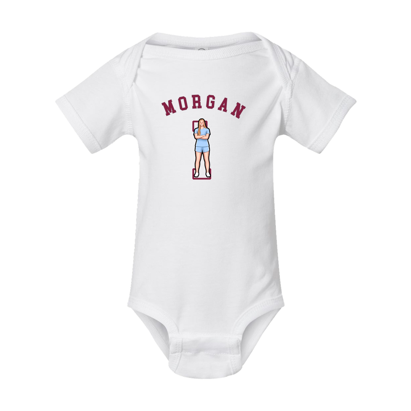 Baby Onesie — Shirsey Arch in White