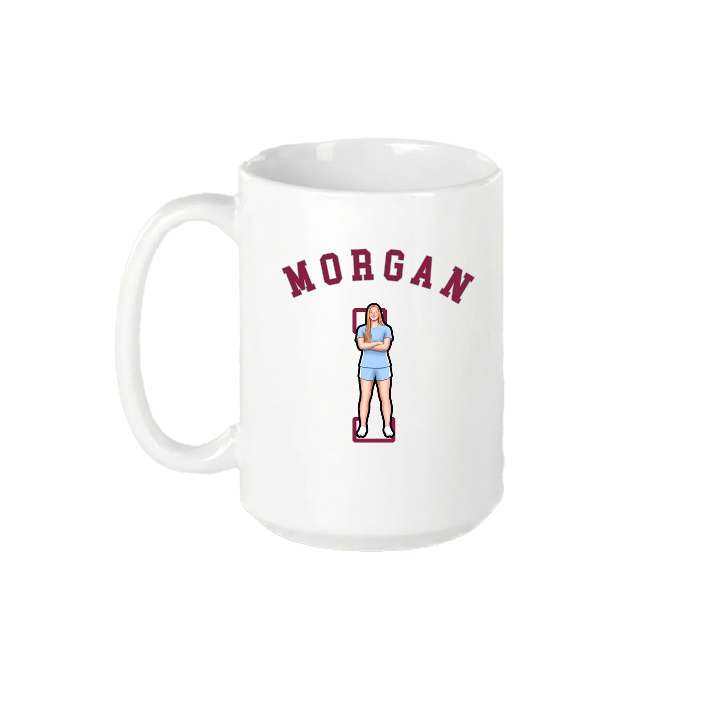 15oz Coffee Mug — Shirsey Arch in White