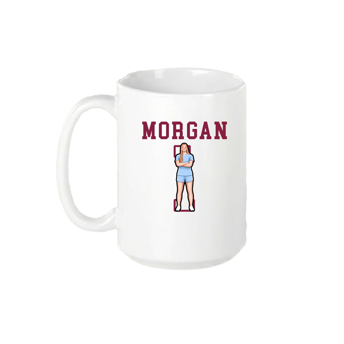 15oz Coffee Mug — Shirsey in White