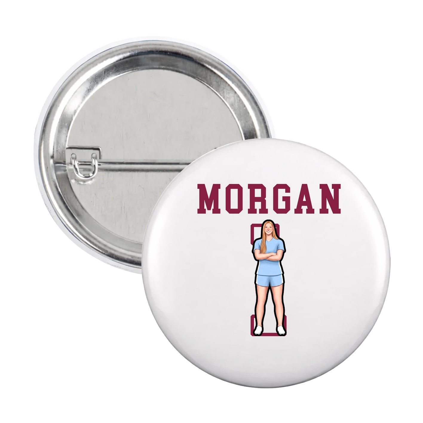 Game Day Button — Shirsey in White