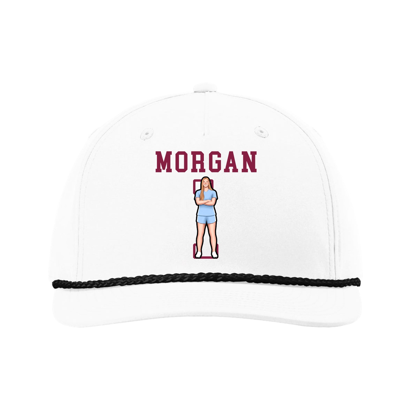 Five-Panel Classic Rope Cap — Shirsey in White