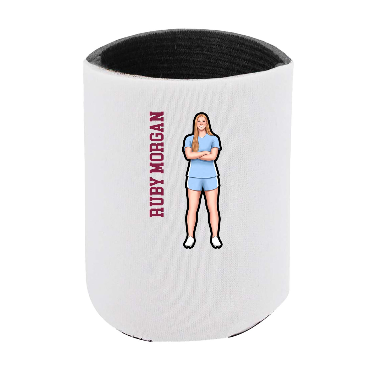 Can Holder — Name Vertical in White